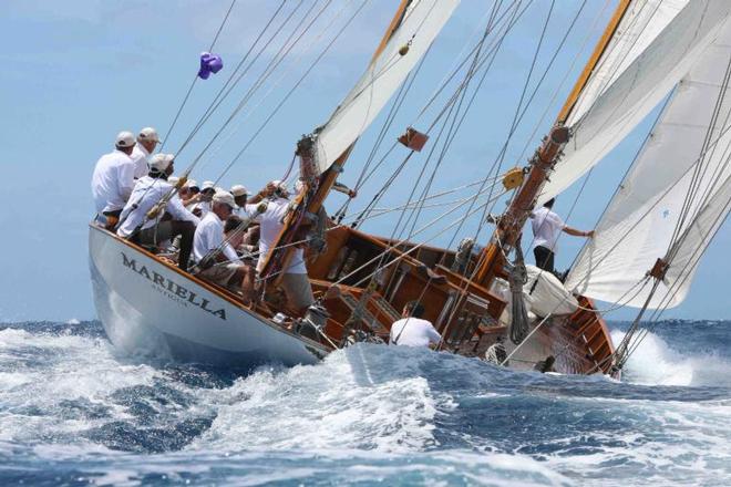 Classic Bermudian yawl, Carlo Falcone's 80ft Mariella - Antigua Sailing Week ©  Tim Wright / Photoaction.com http://www.photoaction.com